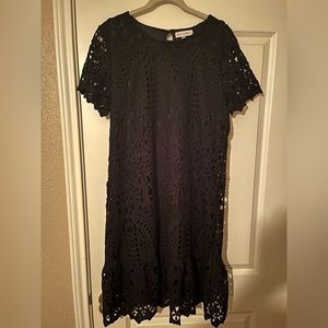 Eyelet with Ruffle Dress